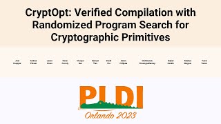 [PLDI'23] CryptOpt: Verified Compilation with Randomized Program Search for Cryptographic Primitives