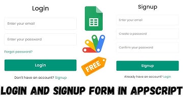 How to create Login and Register Form using Google sheet data #001
