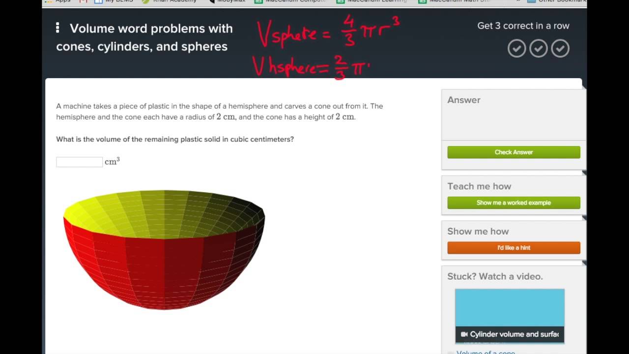 Volume Of Cylinders Cones And Spheres Word Problems YouTube Volume Of Cylinders Cones And Spheres Word Problems YouTube