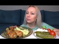 МУКБАНГ КАРТОФЕЛЬНОЕ ПЮРЕ С КУРИНЫМИ НОЖКАМИ, СОЛЕНЬЯ/Mukbang еда на камеру/Русский мукбанг/не АСМР/