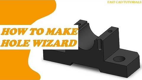 How to use Hole Wizard Feature in solidworks |CAD tutorial for beginners How to make fast Screw hole
