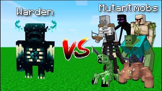 Warden vs Mutant mobs | Will warden kill all mutant creatures ? | #KidX9 |