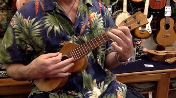 "Those Were the Days" on Martin S1K Solid Koa Soprano Ukulele #5070 @ Ukulele Mania, Tokyo