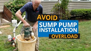 Avoid Sump Pump Installation Overload - Basement Waterproofing