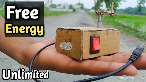 How To Make A Free Energy Generator At Home With Emergency Light Unlimited ||