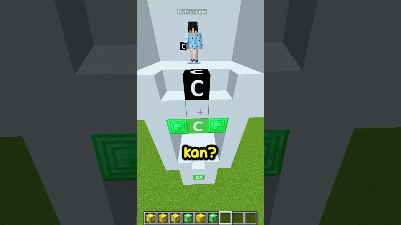 Nathan PAYAH banget di Minecraft Tower of Matching!