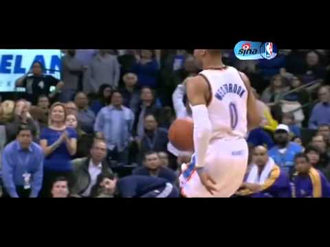威少断科比手下不留情 一条龙暴扣伤口撒盐-2013-3-6-湖人vs雷霆