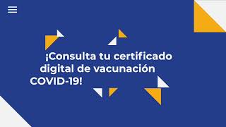 Así puedes descargar tu certificado digital de vacunación covid-19