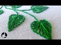 Hand Stitching |  Button Hole Stitch Leaves |  HandiWorks #27