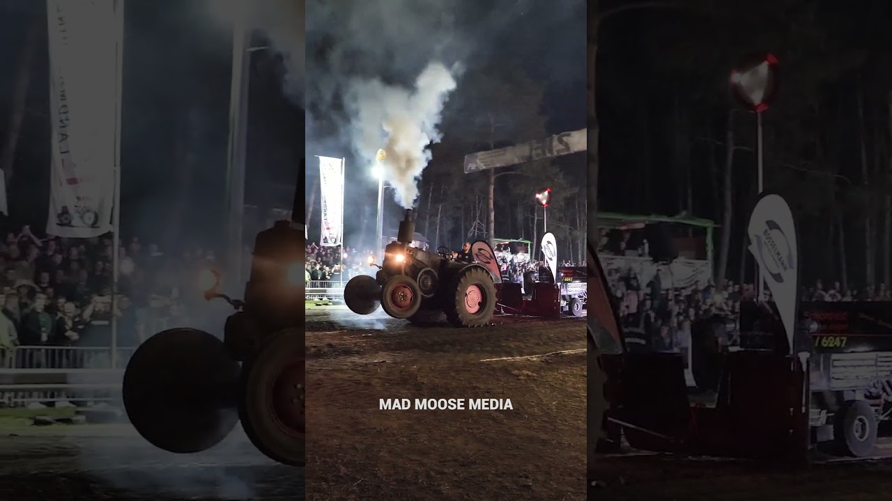 Vintage Lanz Bulldog Tractor Pulling - Low RPM Full Pull | Volkmarst Traktor Pulling 2024