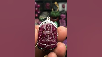 Phật A DI DA Đá Quý Ruby