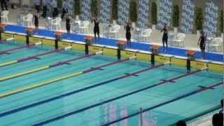 上田春香選手　スプリント選手権水泳競技大会　自由形決勝　2012.10.28