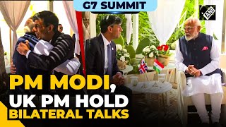PM Modi holds bilateral talks with UK PM Rishi Sunak on sidelines of G7 Summit