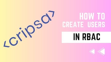 User Creation in Cripsa