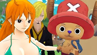 Nami e Sanji CUIDAM do CHOOPER no One Piece Vr
