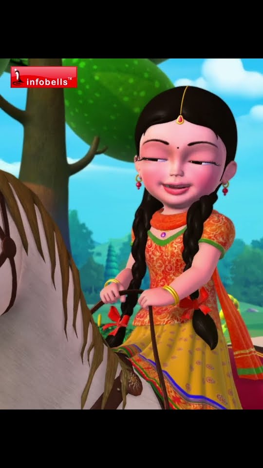 Chal mere Ghode tik tik tik  | Hindi Rhymes \u0026 Balgeet | Infobells #hindirhymes #hindicartoon