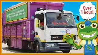 Garbage Trucks For Kids and MORE Big Trucks | Gecko's Real Vehicles