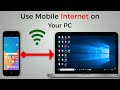How To Connect Internet from Mobile to PC via hotspot