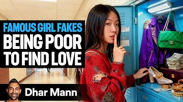 Beroemd meisje doet alsof ze arm is voor de liefde | Dhar Mann Studios