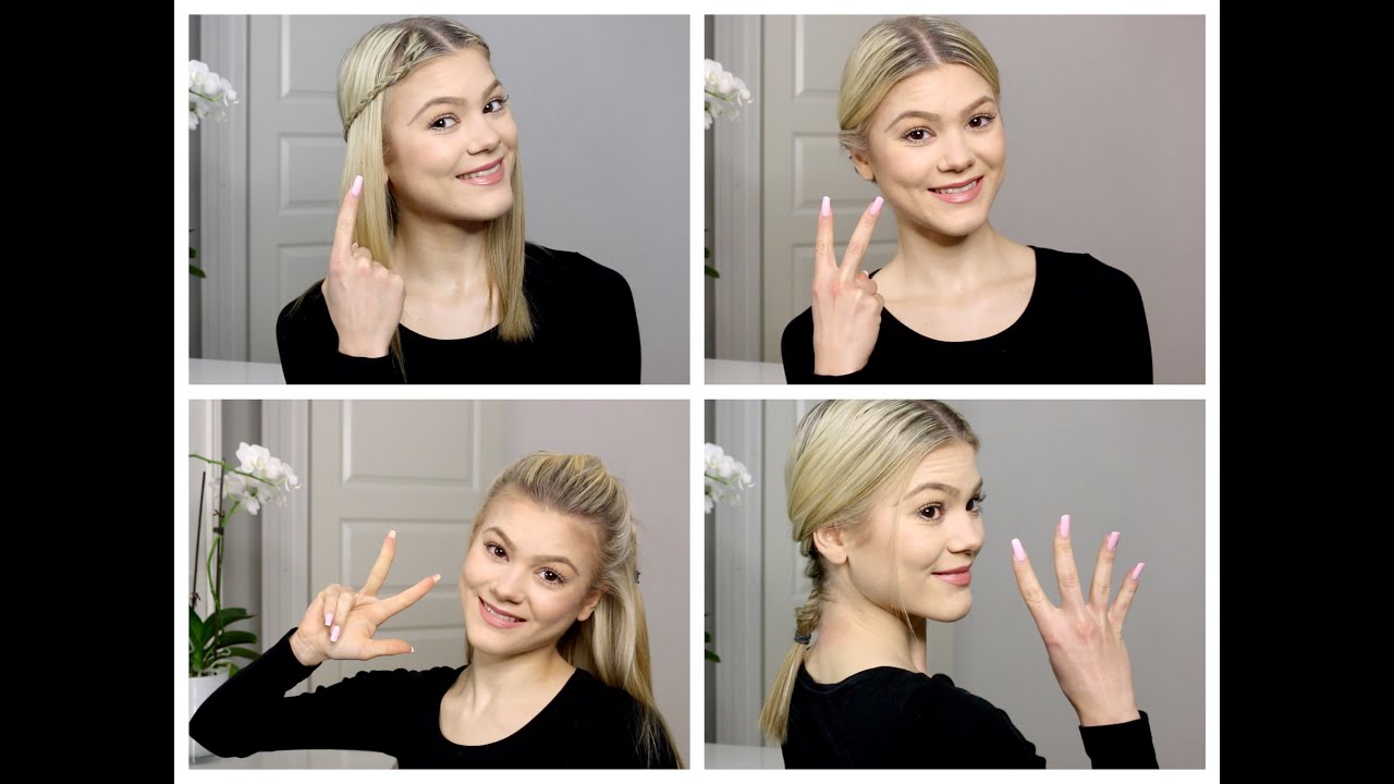 4 Braided Hairstyles For 2nd Or 3rd Day Hair Youtube