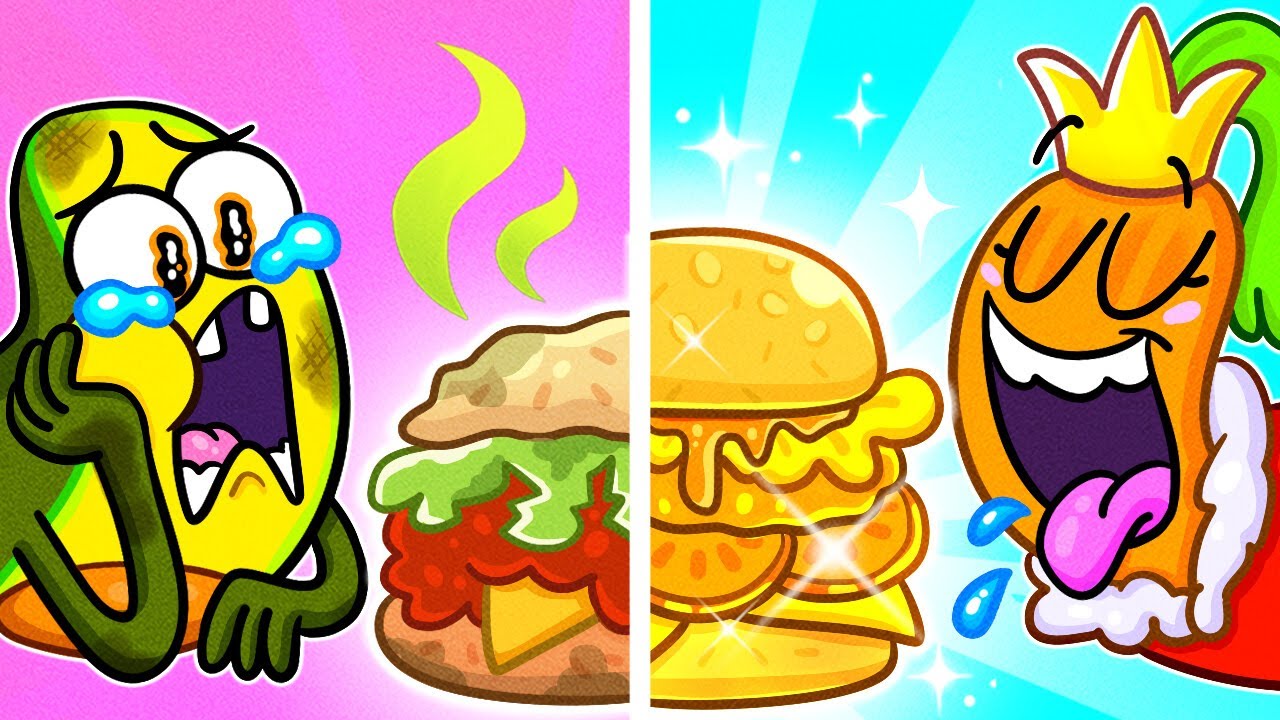 CHEAP VS EXPENSIVE Food Challenge 🍔 Rich VS Poor Swap 🍔 Avocado Couple