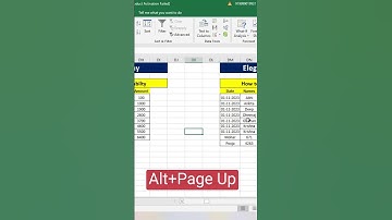 How to Left Scroll by Shortcut #excel #msexcel  #shortsvideo #shorts #ytshorts #eleganceacademy