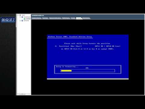 Installing Windows Server 2003