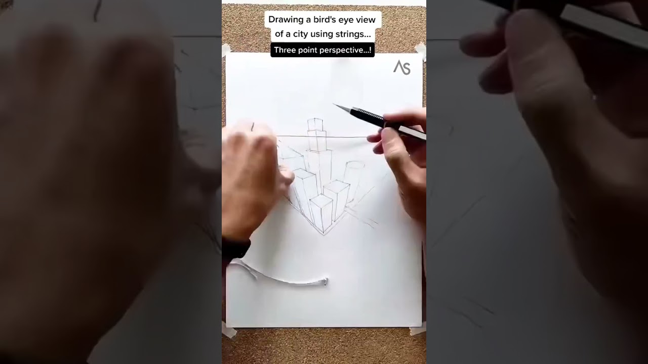 3 noktadan perspektif çizimi