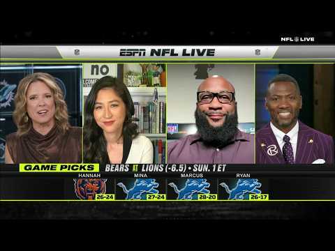NFL Live's picks are SPLIT for Falcons-Vikings, Bears-Lions & Chiefs-Eagles in Week 2 😮