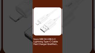 hoco X88 3A USB A C Lightning Type-C Cable Fast Charger Gratified MFi Certified