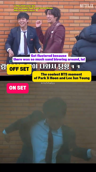 👍The coolest behind the scenes moment of Park Ji Hoon Lee Jun Young #weakheroclass2 #parkjihoon