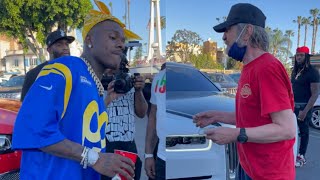 Guy thought Dababy was a drug dealer so Dababy gave him a $100 for his radio