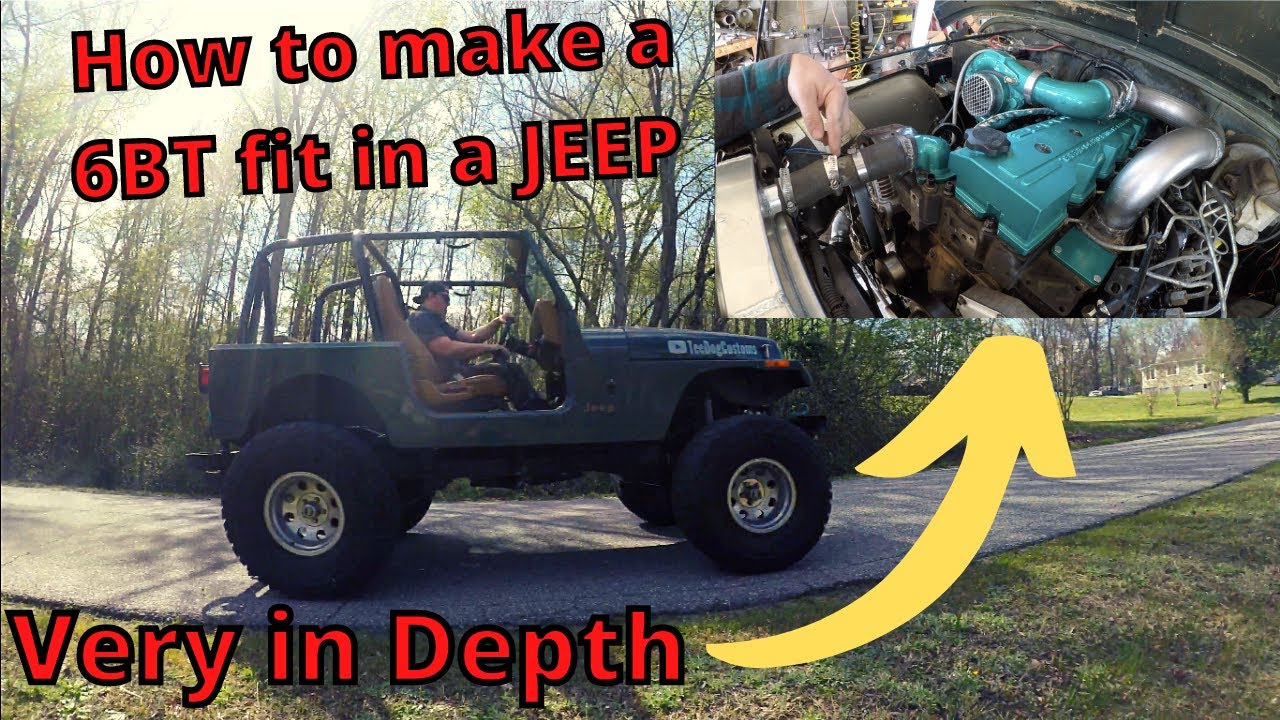 Cummins Swapped jeep - YouTube