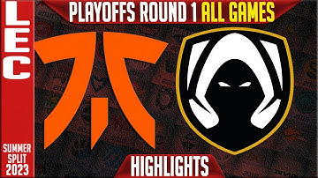 FNC vs TH Highlights ALL GAMES | LEC Summer 2023 Playoffs Quarterfinals  | Fnatic vs Team Heretics
