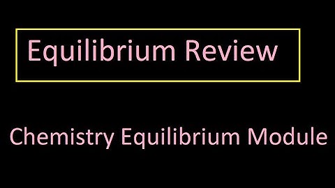 Equilibrium - HSC Chemistry Module 5 - Revision of Module for HSC Exam Preparation