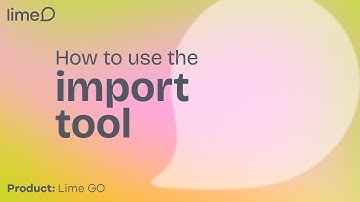 How to Go - Use the Import tool