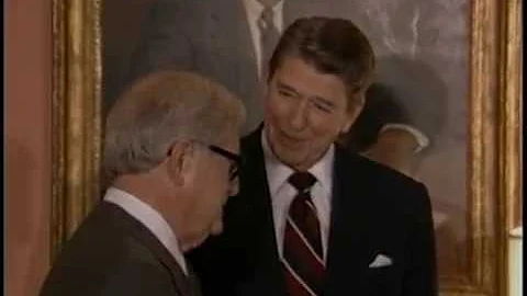 President Reagan at the Swearing In Ceremony of Dr...
