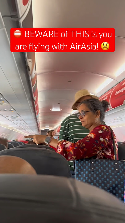 ⚠️ WARNING: beware of AirAsia flights! 😳 #shorts #travel #asia #southeastasia