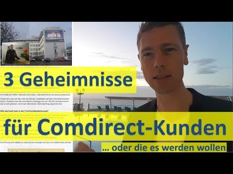 3 Geheimnisse für Comdirect-Kunden (oder die es werden wollen)