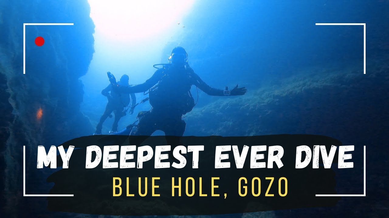 My Deepest Ever Scubadive - Blue Hole, Dwejra, Gozo