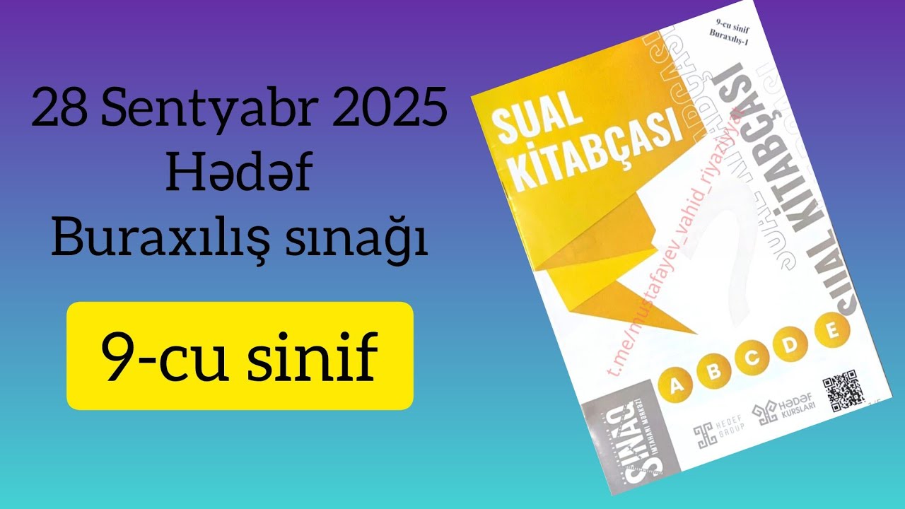 Hədəf 9-cu sinif buraxılış sınaq 1