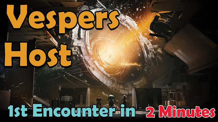 First Encounter guide Vespers Host in Destiny 2. How to complete activation.