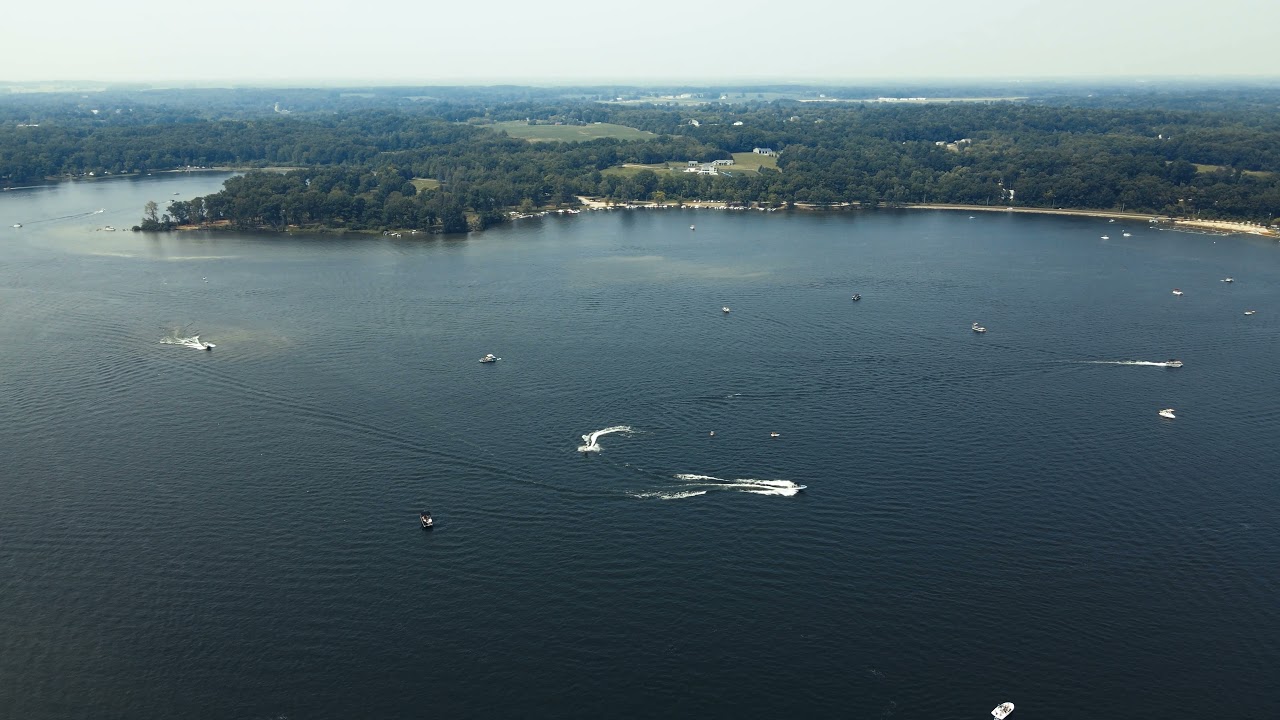BEAUTIFUL BAW BEESE LAKE Hillsdale Country Club [4K DRONE FROM ABOVE