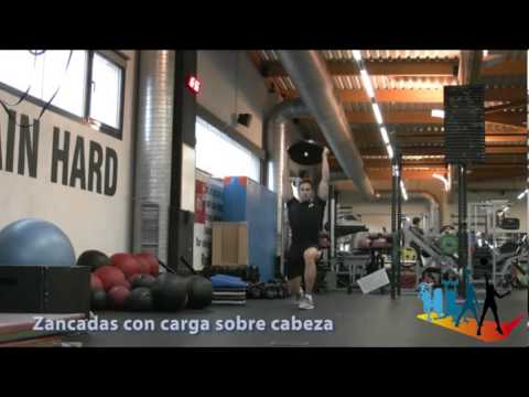 Progresiones funcionales Fitness: Zancadas con carga elevada http://sportlife.com.co