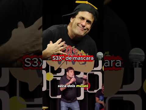 Ié-ié! Na pandemia, até o amor virou comédia! Glu-glu! Máscara na hora H?