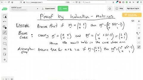 Matrices and Proof by Induction