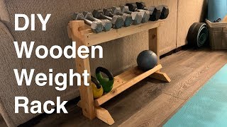 DIY Wooden Weight Rack