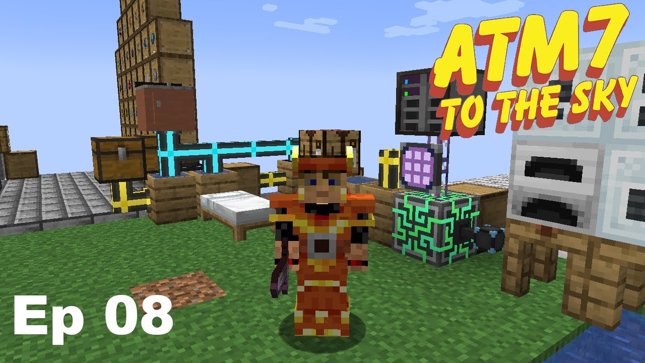 ATM 7 To The Skys - Episode 8 - AE2 and Flux - YouTube