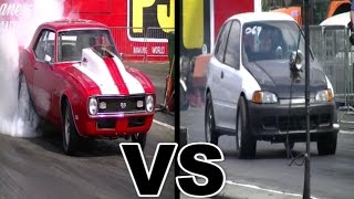 Pro Street Camaro vs Honda Civic