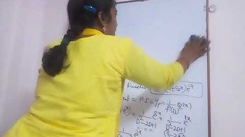 JNTU BTech M2 Maths. How to solve the problem when Q (x)=e^ax  of higher order differential equation